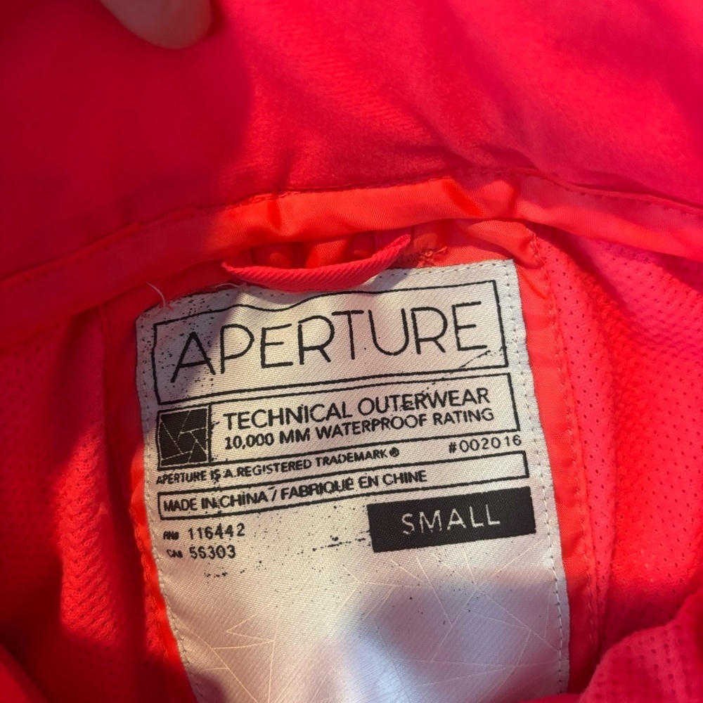 Aperture Technical Outerwear 10,000 MM Waterproof Neon Pink Snow Pants - Picture 11 of 14